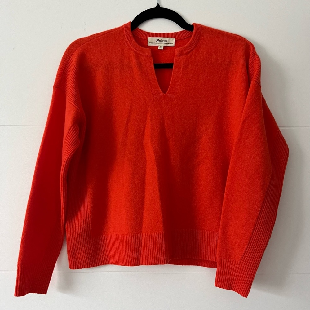 Madewell V-Neck Cashmere Sweater